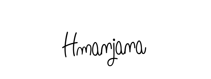 Hmanjana stylish signature style. Best Handwritten Sign (Angelique-Rose-font-FFP) for my name. Handwritten Signature Collection Ideas for my name Hmanjana. Hmanjana signature style 5 images and pictures png