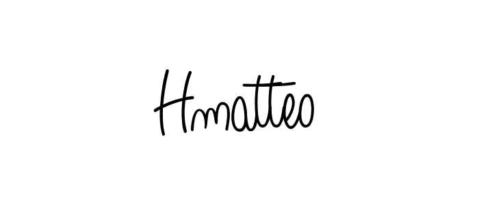 How to Draw Hmatteo signature style? Angelique-Rose-font-FFP is a latest design signature styles for name Hmatteo. Hmatteo signature style 5 images and pictures png