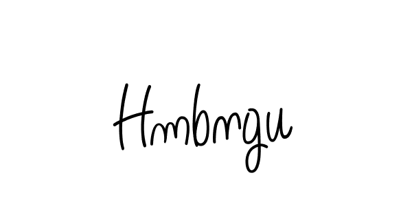 The best way (Angelique-Rose-font-FFP) to make a short signature is to pick only two or three words in your name. The name Hmbngu include a total of six letters. For converting this name. Hmbngu signature style 5 images and pictures png