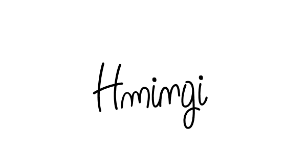 Make a beautiful signature design for name Hmingi. With this signature (Angelique-Rose-font-FFP) style, you can create a handwritten signature for free. Hmingi signature style 5 images and pictures png