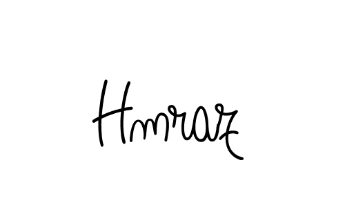 Make a beautiful signature design for name Hmraz. With this signature (Angelique-Rose-font-FFP) style, you can create a handwritten signature for free. Hmraz signature style 5 images and pictures png