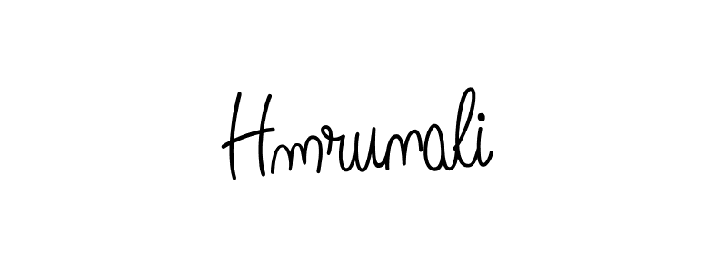 You should practise on your own different ways (Angelique-Rose-font-FFP) to write your name (Hmrunali) in signature. don't let someone else do it for you. Hmrunali signature style 5 images and pictures png