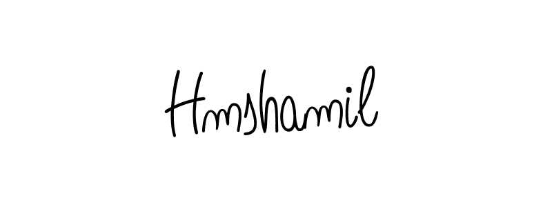 Use a signature maker to create a handwritten signature online. With this signature software, you can design (Angelique-Rose-font-FFP) your own signature for name Hmshamil. Hmshamil signature style 5 images and pictures png