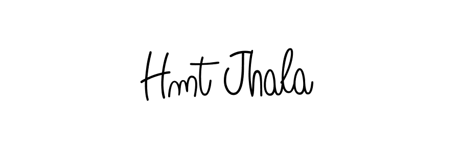 Create a beautiful signature design for name Hmt Jhala. With this signature (Angelique-Rose-font-FFP) fonts, you can make a handwritten signature for free. Hmt Jhala signature style 5 images and pictures png