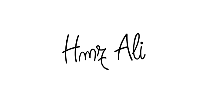 Design your own signature with our free online signature maker. With this signature software, you can create a handwritten (Angelique-Rose-font-FFP) signature for name Hmz Ali. Hmz Ali signature style 5 images and pictures png