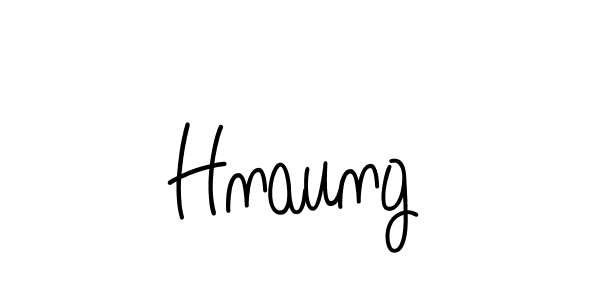 You should practise on your own different ways (Angelique-Rose-font-FFP) to write your name (Hnaung) in signature. don't let someone else do it for you. Hnaung signature style 5 images and pictures png