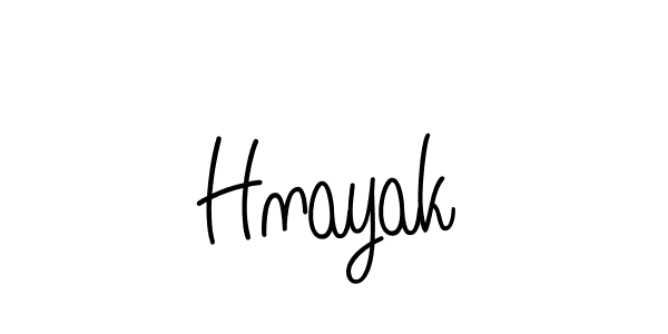 Hnayak stylish signature style. Best Handwritten Sign (Angelique-Rose-font-FFP) for my name. Handwritten Signature Collection Ideas for my name Hnayak. Hnayak signature style 5 images and pictures png