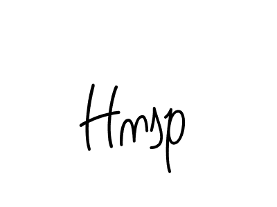 Make a beautiful signature design for name Hnsp. With this signature (Angelique-Rose-font-FFP) style, you can create a handwritten signature for free. Hnsp signature style 5 images and pictures png