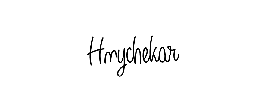How to Draw Hnychekar signature style? Angelique-Rose-font-FFP is a latest design signature styles for name Hnychekar. Hnychekar signature style 5 images and pictures png