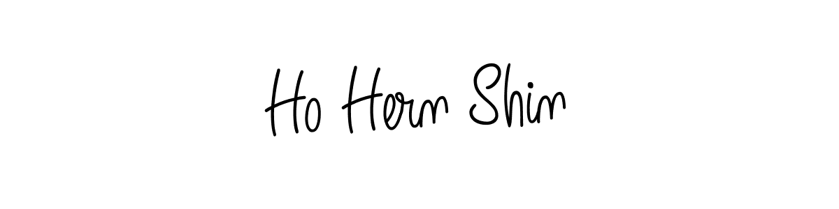 Make a beautiful signature design for name Ho Hern Shin. With this signature (Angelique-Rose-font-FFP) style, you can create a handwritten signature for free. Ho Hern Shin signature style 5 images and pictures png