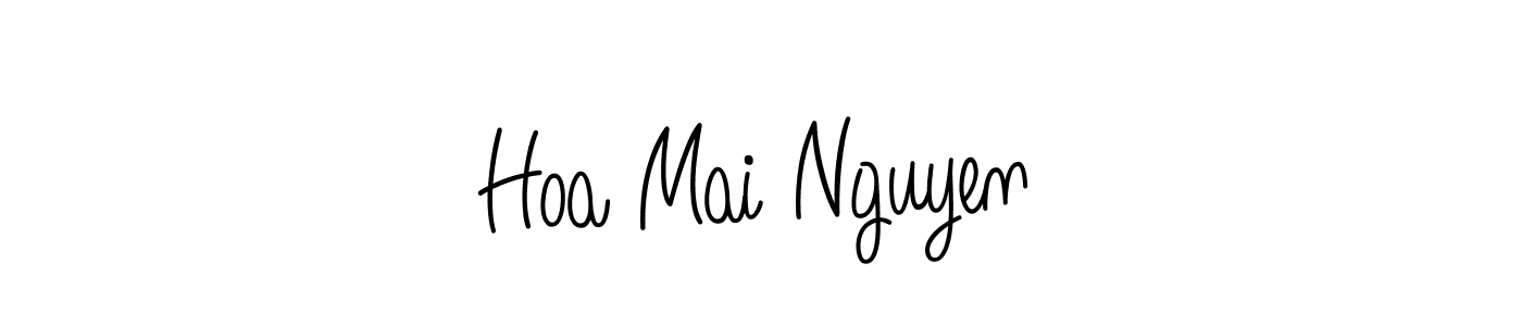 Once you've used our free online signature maker to create your best signature Angelique-Rose-font-FFP style, it's time to enjoy all of the benefits that Hoa Mai Nguyen name signing documents. Hoa Mai Nguyen signature style 5 images and pictures png