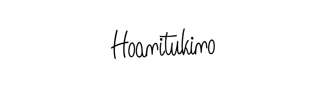 Create a beautiful signature design for name Hoanitukino. With this signature (Angelique-Rose-font-FFP) fonts, you can make a handwritten signature for free. Hoanitukino signature style 5 images and pictures png
