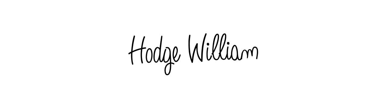 Use a signature maker to create a handwritten signature online. With this signature software, you can design (Angelique-Rose-font-FFP) your own signature for name Hodge William. Hodge William signature style 5 images and pictures png