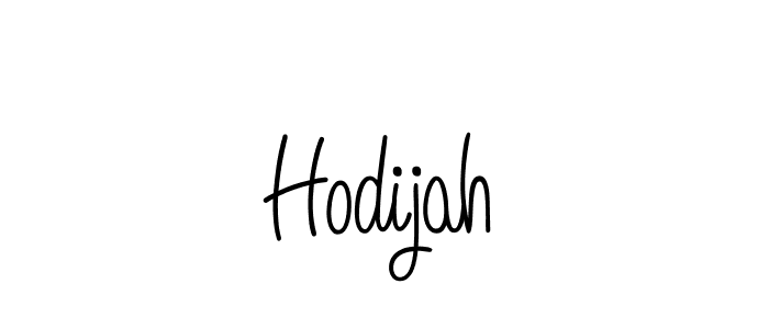 Use a signature maker to create a handwritten signature online. With this signature software, you can design (Angelique-Rose-font-FFP) your own signature for name Hodijah. Hodijah signature style 5 images and pictures png