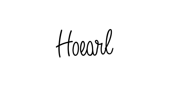 Design your own signature with our free online signature maker. With this signature software, you can create a handwritten (Angelique-Rose-font-FFP) signature for name Hoearl. Hoearl signature style 5 images and pictures png