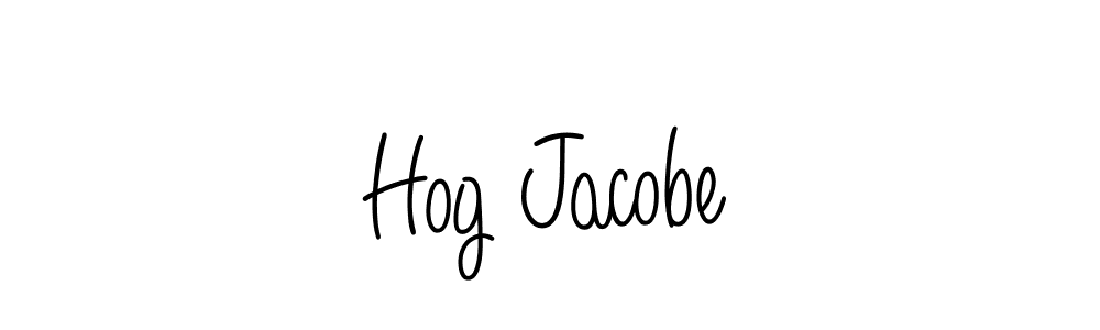 How to make Hog Jacobe name signature. Use Angelique-Rose-font-FFP style for creating short signs online. This is the latest handwritten sign. Hog Jacobe signature style 5 images and pictures png