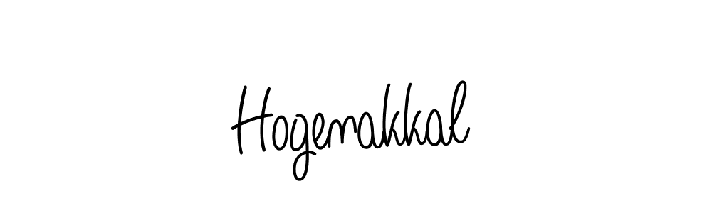You should practise on your own different ways (Angelique-Rose-font-FFP) to write your name (Hogenakkal) in signature. don't let someone else do it for you. Hogenakkal signature style 5 images and pictures png