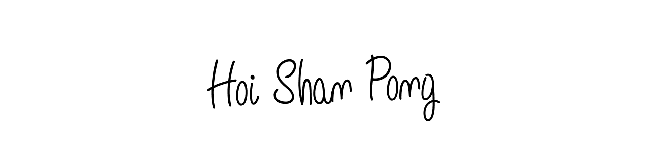 The best way (Angelique-Rose-font-FFP) to make a short signature is to pick only two or three words in your name. The name Hoi Shan Pong include a total of six letters. For converting this name. Hoi Shan Pong signature style 5 images and pictures png