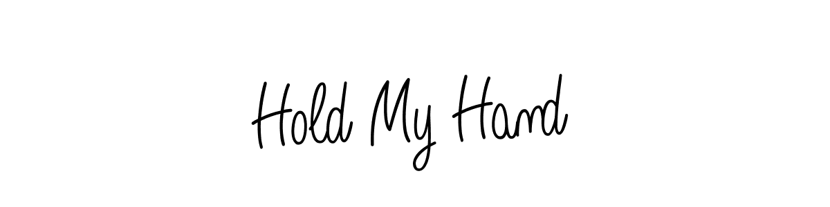 You should practise on your own different ways (Angelique-Rose-font-FFP) to write your name (Hold My Hand) in signature. don't let someone else do it for you. Hold My Hand signature style 5 images and pictures png