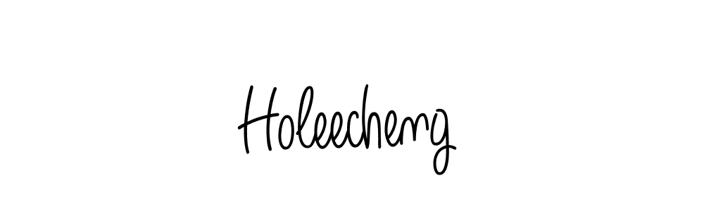 Make a beautiful signature design for name Holeecheng. With this signature (Angelique-Rose-font-FFP) style, you can create a handwritten signature for free. Holeecheng signature style 5 images and pictures png