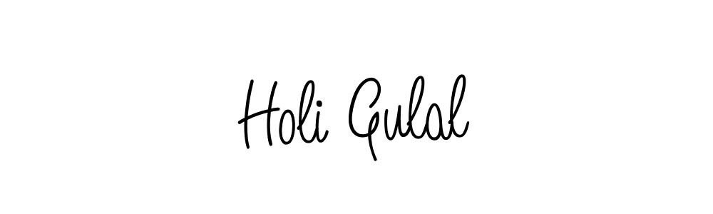Angelique-Rose-font-FFP is a professional signature style that is perfect for those who want to add a touch of class to their signature. It is also a great choice for those who want to make their signature more unique. Get Holi Gulal name to fancy signature for free. Holi Gulal signature style 5 images and pictures png