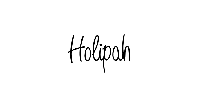 How to make Holipah name signature. Use Angelique-Rose-font-FFP style for creating short signs online. This is the latest handwritten sign. Holipah signature style 5 images and pictures png