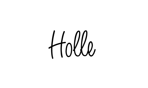 Design your own signature with our free online signature maker. With this signature software, you can create a handwritten (Angelique-Rose-font-FFP) signature for name Holle. Holle signature style 5 images and pictures png