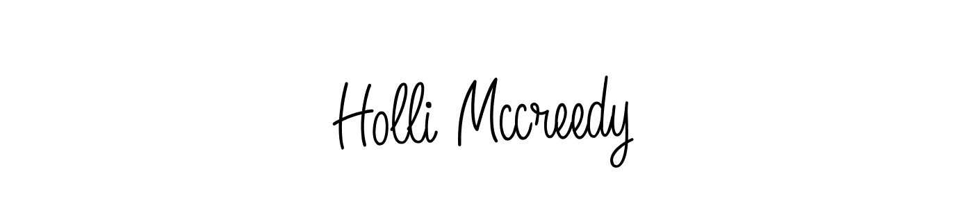 Use a signature maker to create a handwritten signature online. With this signature software, you can design (Angelique-Rose-font-FFP) your own signature for name Holli Mccreedy. Holli Mccreedy signature style 5 images and pictures png