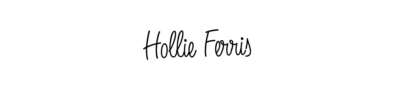 Make a beautiful signature design for name Hollie Ferris. With this signature (Angelique-Rose-font-FFP) style, you can create a handwritten signature for free. Hollie Ferris signature style 5 images and pictures png