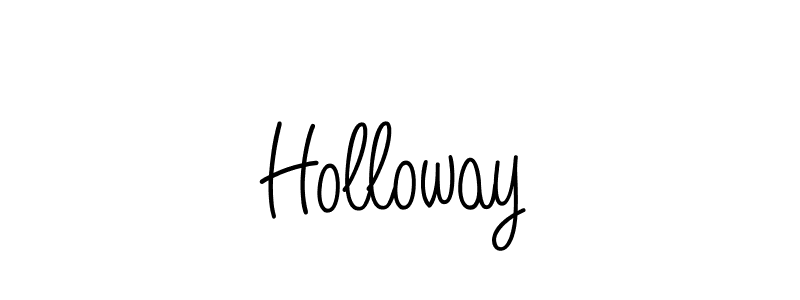 Create a beautiful signature design for name Holloway. With this signature (Angelique-Rose-font-FFP) fonts, you can make a handwritten signature for free. Holloway signature style 5 images and pictures png