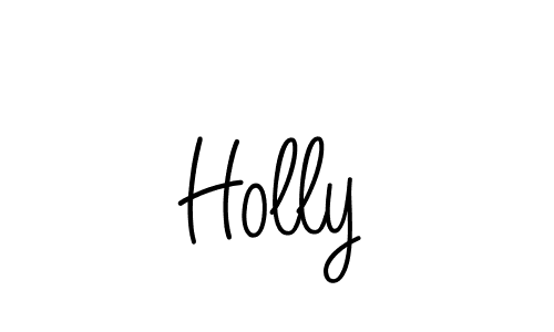 Design your own signature with our free online signature maker. With this signature software, you can create a handwritten (Angelique-Rose-font-FFP) signature for name Holly. Holly signature style 5 images and pictures png