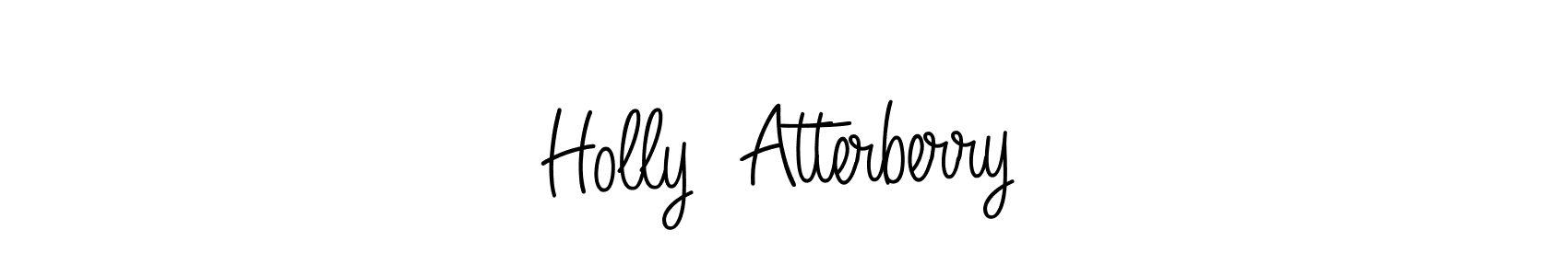 Similarly Angelique-Rose-font-FFP is the best handwritten signature design. Signature creator online .You can use it as an online autograph creator for name Holly  Atterberry. Holly  Atterberry signature style 5 images and pictures png