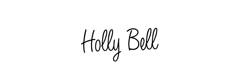 Use a signature maker to create a handwritten signature online. With this signature software, you can design (Angelique-Rose-font-FFP) your own signature for name Holly Bell. Holly Bell signature style 5 images and pictures png