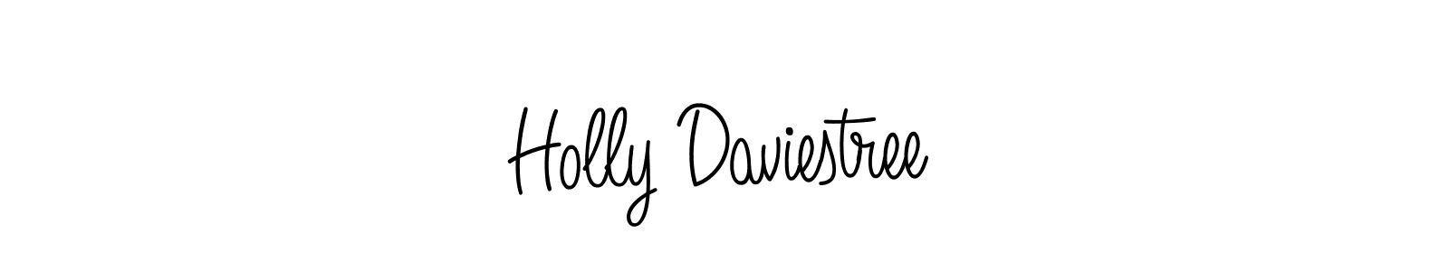 Make a beautiful signature design for name Holly Daviestree. With this signature (Angelique-Rose-font-FFP) style, you can create a handwritten signature for free. Holly Daviestree signature style 5 images and pictures png