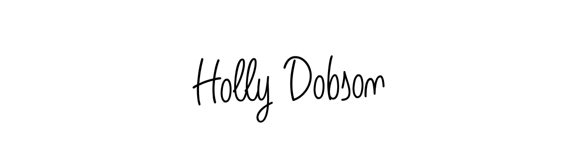 How to Draw Holly Dobson signature style? Angelique-Rose-font-FFP is a latest design signature styles for name Holly Dobson. Holly Dobson signature style 5 images and pictures png