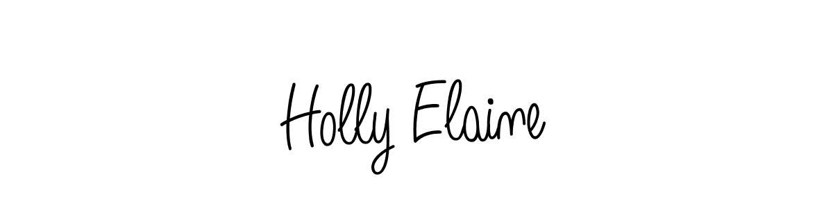 Also we have Holly Elaine name is the best signature style. Create professional handwritten signature collection using Angelique-Rose-font-FFP autograph style. Holly Elaine signature style 5 images and pictures png