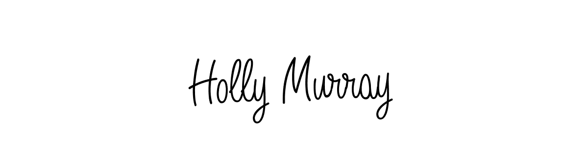 The best way (Angelique-Rose-font-FFP) to make a short signature is to pick only two or three words in your name. The name Holly Murray include a total of six letters. For converting this name. Holly Murray signature style 5 images and pictures png