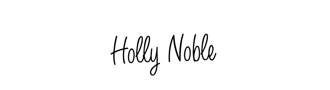Make a beautiful signature design for name Holly Noble. With this signature (Angelique-Rose-font-FFP) style, you can create a handwritten signature for free. Holly Noble signature style 5 images and pictures png