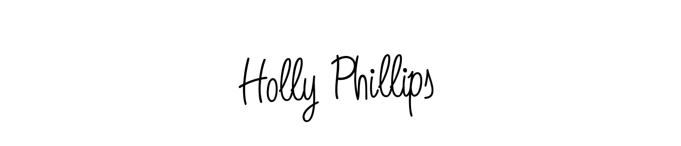 Design your own signature with our free online signature maker. With this signature software, you can create a handwritten (Angelique-Rose-font-FFP) signature for name Holly Phillips. Holly Phillips signature style 5 images and pictures png