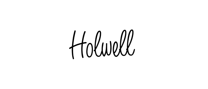 You should practise on your own different ways (Angelique-Rose-font-FFP) to write your name (Holwell) in signature. don't let someone else do it for you. Holwell signature style 5 images and pictures png