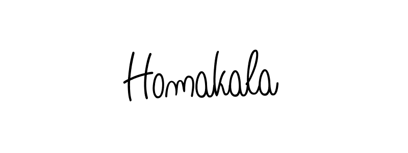 Create a beautiful signature design for name Homakala. With this signature (Angelique-Rose-font-FFP) fonts, you can make a handwritten signature for free. Homakala signature style 5 images and pictures png