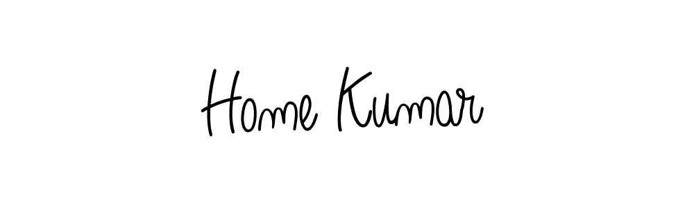 The best way (Angelique-Rose-font-FFP) to make a short signature is to pick only two or three words in your name. The name Home Kumar include a total of six letters. For converting this name. Home Kumar signature style 5 images and pictures png