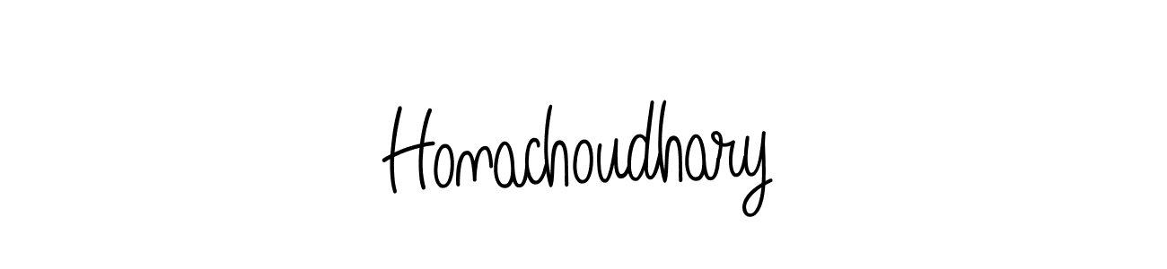 Make a short Honachoudhary signature style. Manage your documents anywhere anytime using Angelique-Rose-font-FFP. Create and add eSignatures, submit forms, share and send files easily. Honachoudhary signature style 5 images and pictures png