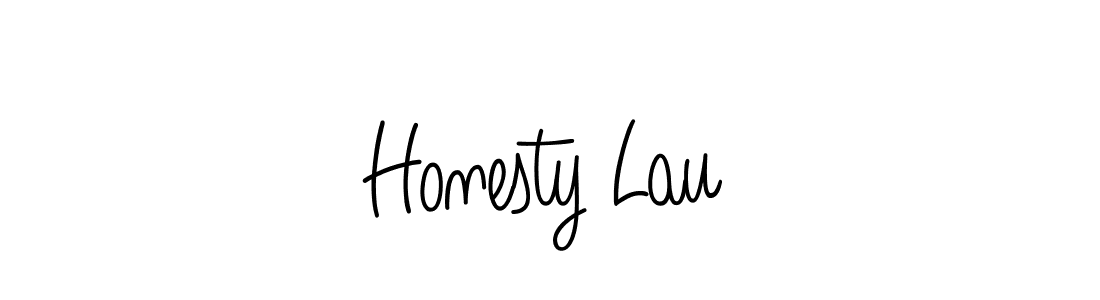 The best way (Angelique-Rose-font-FFP) to make a short signature is to pick only two or three words in your name. The name Honesty Lau include a total of six letters. For converting this name. Honesty Lau signature style 5 images and pictures png