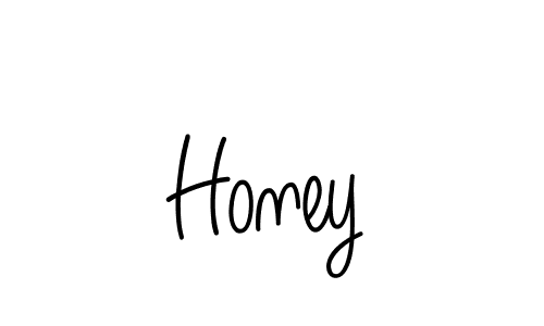 Use a signature maker to create a handwritten signature online. With this signature software, you can design (Angelique-Rose-font-FFP) your own signature for name Honey. Honey signature style 5 images and pictures png