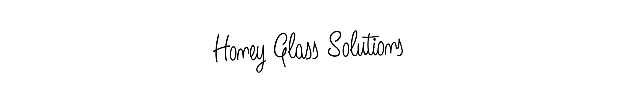 Make a beautiful signature design for name Honey Glass Solutions. With this signature (Angelique-Rose-font-FFP) style, you can create a handwritten signature for free. Honey Glass Solutions signature style 5 images and pictures png