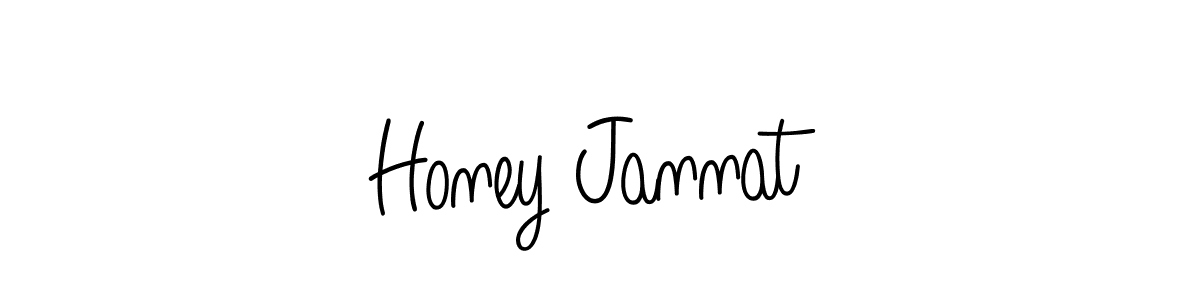 Design your own signature with our free online signature maker. With this signature software, you can create a handwritten (Angelique-Rose-font-FFP) signature for name Honey Jannat. Honey Jannat signature style 5 images and pictures png