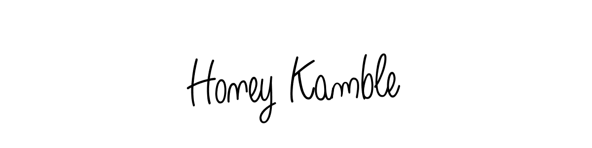 Also You can easily find your signature by using the search form. We will create Honey Kamble name handwritten signature images for you free of cost using Angelique-Rose-font-FFP sign style. Honey Kamble signature style 5 images and pictures png