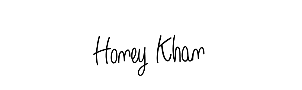 You should practise on your own different ways (Angelique-Rose-font-FFP) to write your name (Honey Khan) in signature. don't let someone else do it for you. Honey Khan signature style 5 images and pictures png