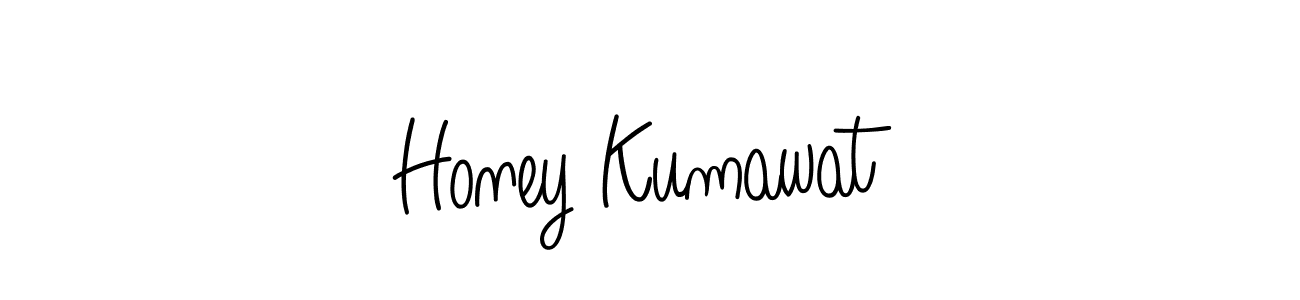 The best way (Angelique-Rose-font-FFP) to make a short signature is to pick only two or three words in your name. The name Honey Kumawat include a total of six letters. For converting this name. Honey Kumawat signature style 5 images and pictures png